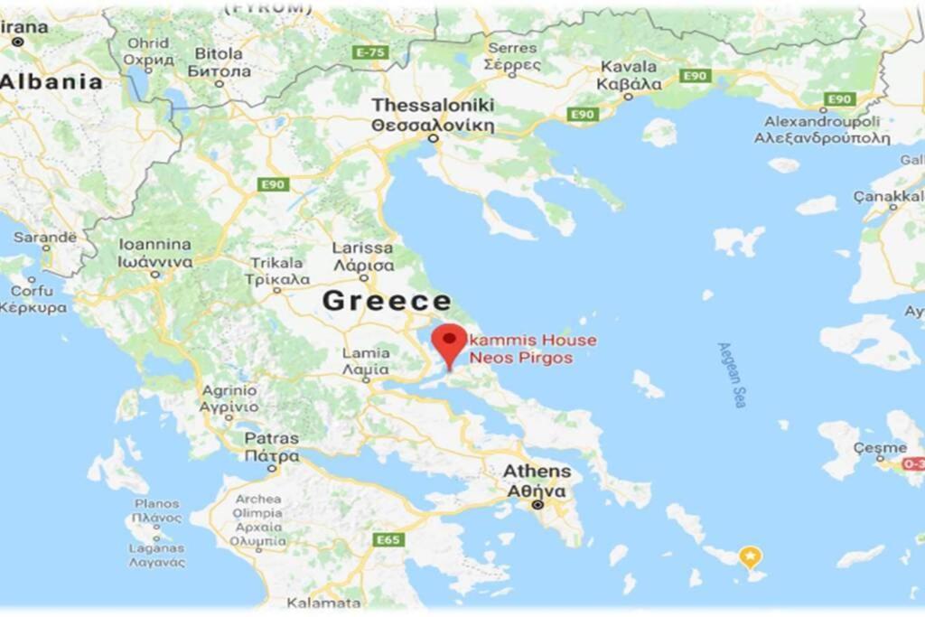 Amazing Sea View-Neos Pyrgos Beach -Evoia Greece نيوس بيرغوس المظهر الخارجي الصورة